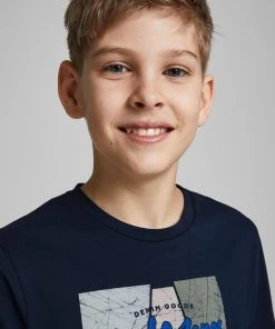 Jack & Jones JNR Jack & Jones JORLOGON Boys Tee -NAVY BLAZER