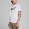 Jack & Jones JNR Jack & Jones JORTYLER Boys Tee -WHITE (9-10, 11-12 Only)