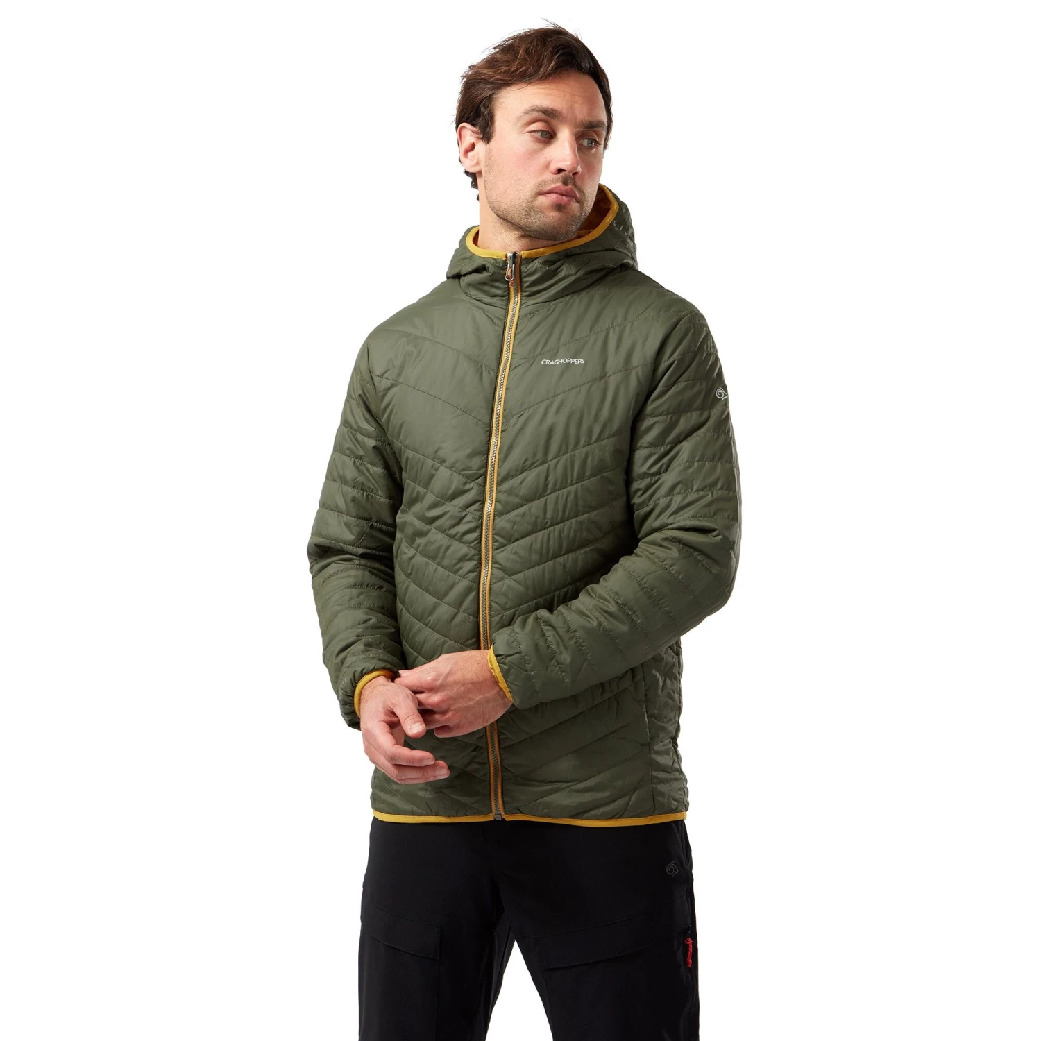 Mens Jackets & Bodywarmers Craghoppers Mens CompLite Reversible Jacket -PARKA GREEN