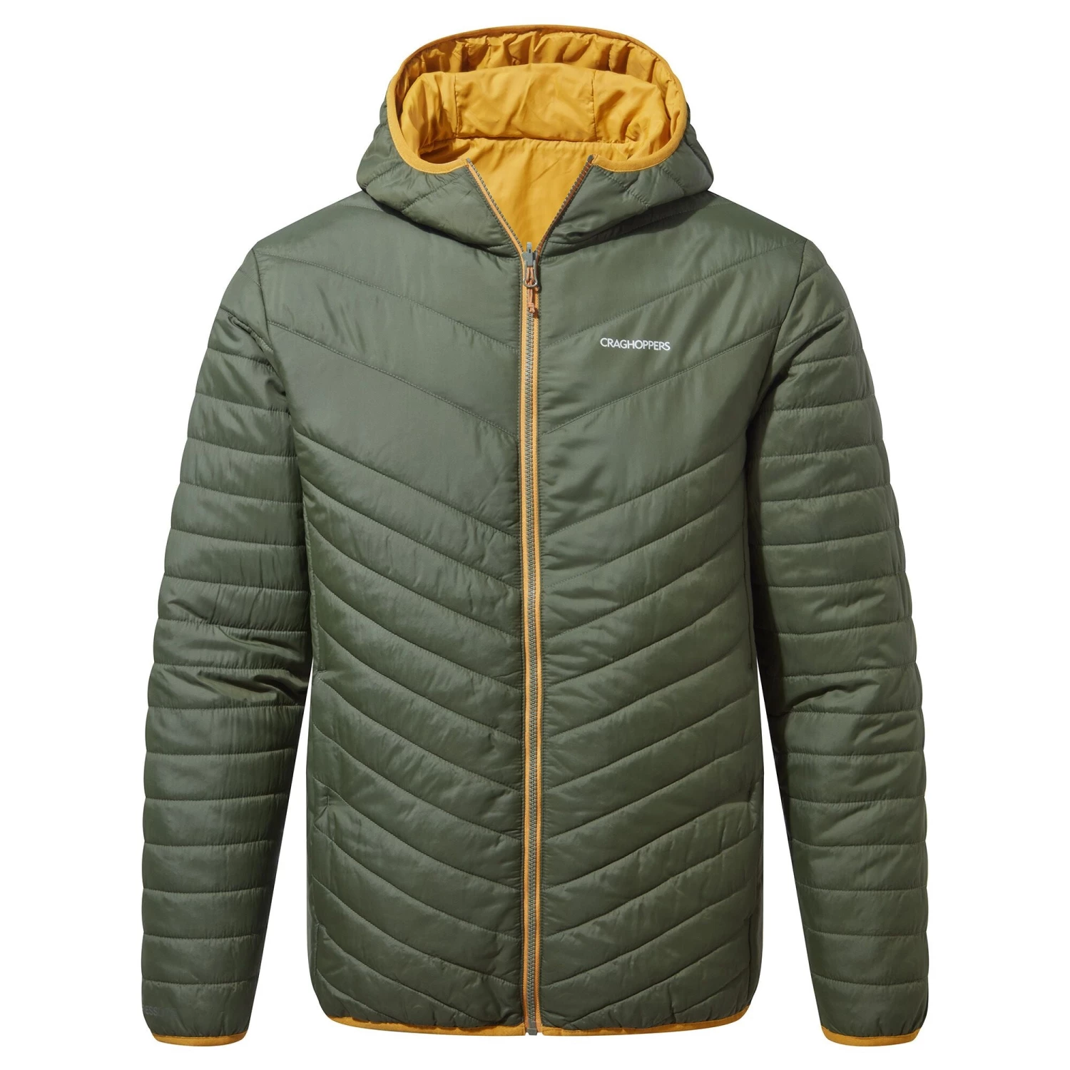 Mens Jackets & Bodywarmers Craghoppers Mens CompLite Reversible Jacket -PARKA GREEN