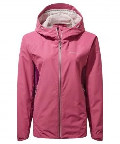 Craghoppers Ladies Atlas Waterproof Jacket -RASPBERRY