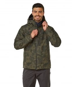 Craghoppers Mens Balla Waterproof Jacket -CAMO GREEN (L, XL Only) Mens Jackets & Bodywarmers
