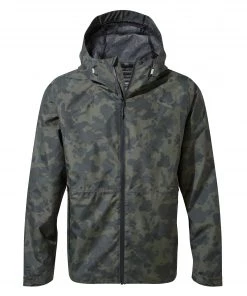 Craghoppers Mens Balla Waterproof Jacket -CAMO GREEN (L, XL Only) Mens Jackets & Bodywarmers