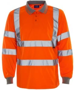 All Supertouch Hi Vis Long Sleeved Polo