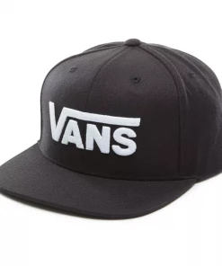 VANS Snapback Hat -BLACK/WHITE Mens Accessories