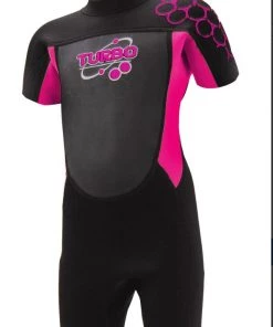All TWF Kids Turbo Shortie Wetsuit -PINK