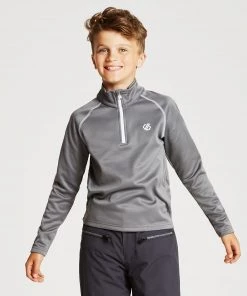 Dare2b Consist Kids Softshell Midlayer -ALUMINIUM GREY Kids Fleeces & Midlayers