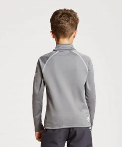 Dare2b Consist Kids Softshell Midlayer -ALUMINIUM GREY Kids Fleeces & Midlayers