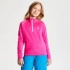 Dare2b Consist Kids Softshell Midlayer -CYBER PINK (13, 14, 15-16 ONLY) Kids Fleeces & Midlayers