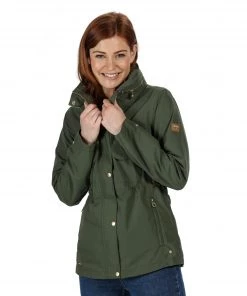 Regatta Ladies Narelle Waterproof Jacket -THYME (10 Only) Ladies Jackets & Bodywarmers