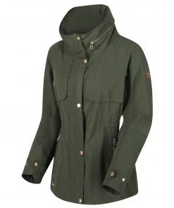 Regatta Ladies Narelle Waterproof Jacket -THYME (10 Only) Ladies Jackets & Bodywarmers