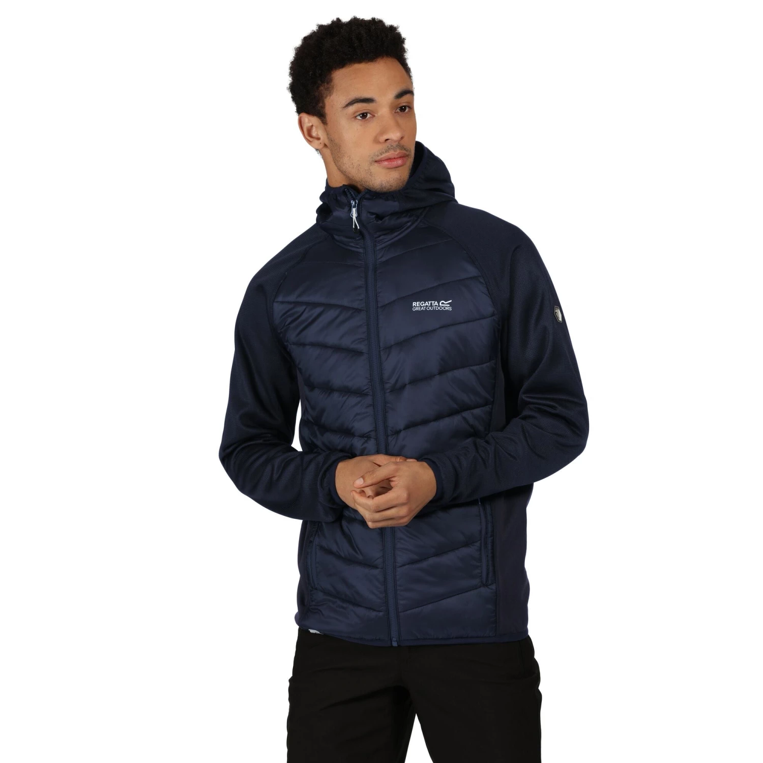 Mens Jackets & Bodywarmers Regatta Mens Andreson V Hybrid Jacket -NAVY