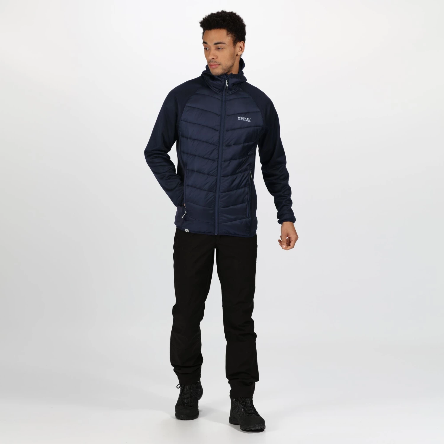 Mens Jackets & Bodywarmers Regatta Mens Andreson V Hybrid Jacket -NAVY