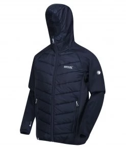 Mens Jackets & Bodywarmers Regatta Mens Andreson V Hybrid Jacket -NAVY