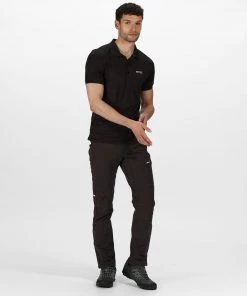 Regatta Mens Remex II Polo -BLACK