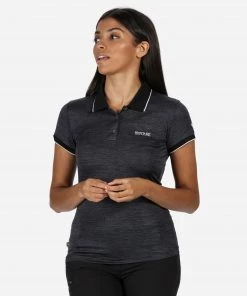 Regatta Ladies Remex Polo -BLACK Ladies Polos, Tees & Shirts