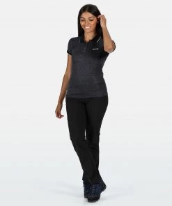Regatta Ladies Remex Polo -BLACK Ladies Polos, Tees & Shirts