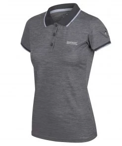 Regatta Ladies Remex Polo -ROCK GREY Ladies Polos, Tees & Shirts