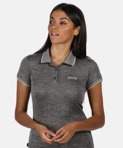 Regatta Ladies Remex Polo -ROCK GREY Ladies Polos, Tees & Shirts