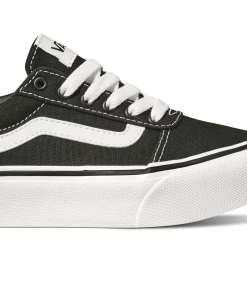 VANS Kids Ward Platform Shoe -BLACK/WHITE (13, 2, 3 Only) Kids Footwear