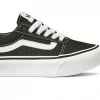 VANS Kids Ward Platform Shoe -BLACK/WHITE (13, 2, 3 Only) Kids Footwear