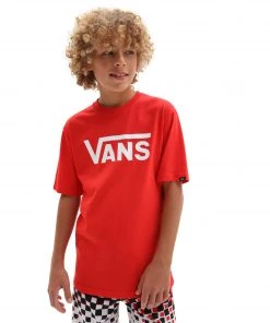 Kids Polos, Tees, & Shirts Vans Kids Classic Tee -HIGH RISK RED