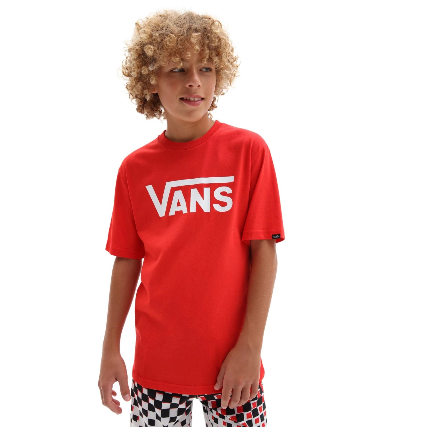 Kids Polos, Tees, & Shirts Vans Kids Classic Tee -HIGH RISK RED
