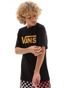 Kids Polos, Tees, & Shirts Vans Kids Classic Tee -BLACK/GOLD