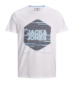 Mens Polos, Tees & Shirts Jack & Jones JCOKOPA Tee -WHITE