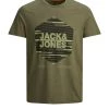 Jack & Jones JCOKOPA Tee -LICHEN Mens Polos, Tees & Shirts