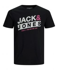 Mens Polos, Tees & Shirts Jack & Jones JCOLIQUID Tee -BLACK