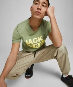 Mens Polos, Tees & Shirts Jack & Jones JCOLIQUID Tee -GREEN