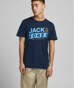 Jack & Jones JCOLIQUID Tee -NAVY BLAZER
