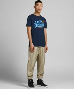 Jack & Jones JCOLIQUID Tee -NAVY BLAZER