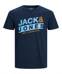 Jack & Jones JCOLIQUID Tee -NAVY BLAZER