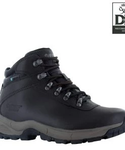 Ladies Footwear Hi Tec Ladies Eurotrek Lite Waterpoof Walking Boots -DARK CHOCOLATE