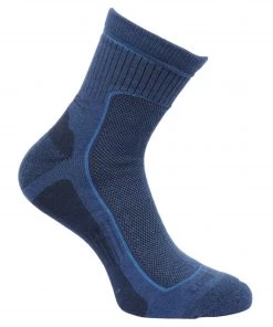 Regatta Mens Active Lifestyle 2 Pack Sock -DENIM/GREY Mens Accessories
