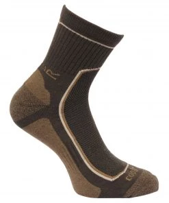 Mens Accessories Regatta Mens Active Lifestyle 2 Pack Sock -BLACK/CLOVE