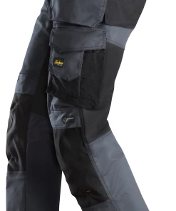 Snickers 6251 Allround Stretch Work Trousers Standard Fit - Regular Leg -GREY/BLACK