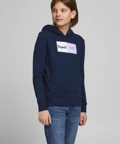 Jack & Jones JNR Jack & Jones JORJOSHUA Boys Hoody -NAVY BLAZER