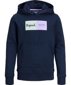 Jack & Jones JNR Jack & Jones JORJOSHUA Boys Hoody -NAVY BLAZER