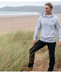 Saltrock Mens Original20 Hoody -GREY MARL Mens Hoodies & Sweatshirts