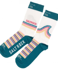 Saltrock Ladies Rainbow Socks -WHITE