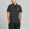 Jack & Jones JCOCHARMING TURK Polo -BLACK Mens Polos, Tees & Shirts
