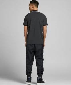 Jack & Jones JCOCHARMING TURK Polo -BLACK Mens Polos, Tees & Shirts
