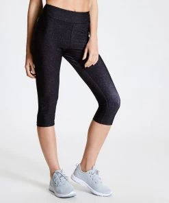 Dare2B Ladies Influential 3/4 Leggings -BLACK