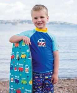 Volkswagen Boys Rash Vest -BLUE Swimwear