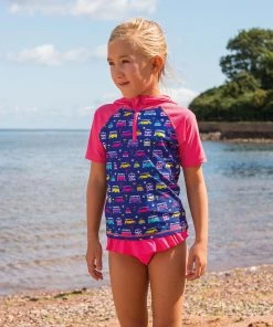 Volkswagen Kids Hooded Rash Vest -PINK