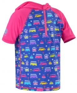 Volkswagen Kids Hooded Rash Vest -PINK
