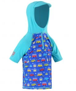 Volkswagen Kids Hooded Rash Vest -BLUE Swimwear